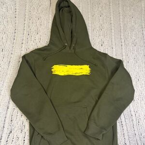 Ed Sheeran Subtract Album Olive Green Hoodie Tour Official Merch SZ Small Baggy